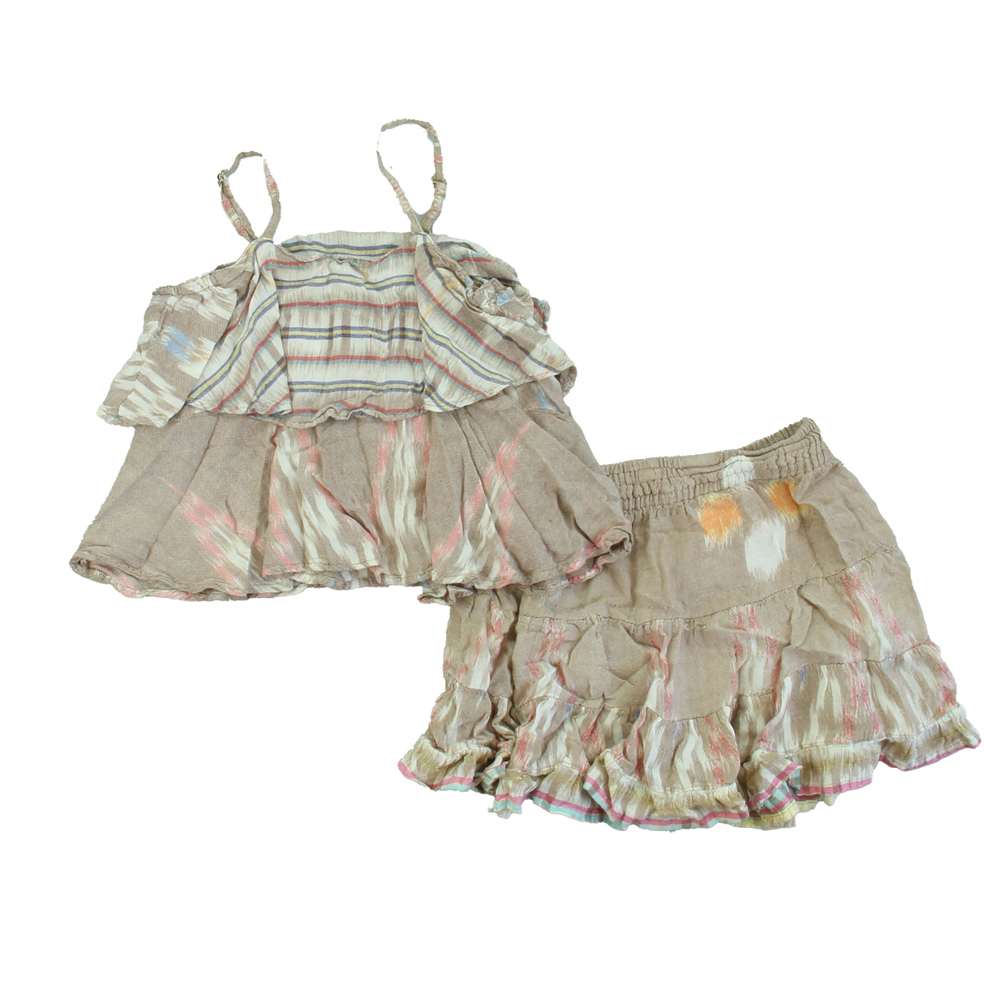 Cleobella Girls Brown | Multi Color Apparel Sets size: 4T